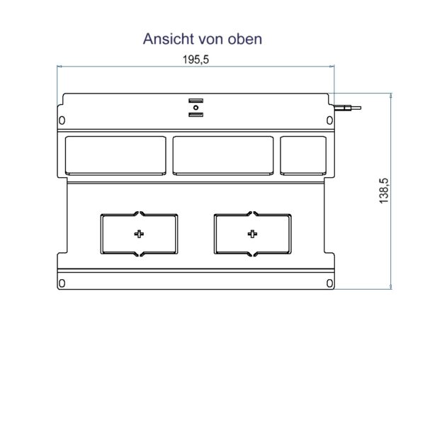Produktbild WAD 135 502  -  Steckdoseneinsatz Typ 35 für 5 FLF, vertikal, leer
